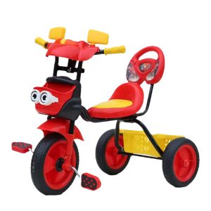 New fashion cool design cartoon face trike hot sale cheap high quality EVA wheel tricycle for kids,C0803