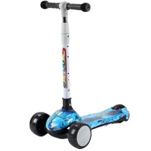 Wholesale new children scooter light music one key folding,C61