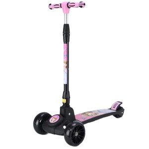 Wholesale large children's scooter light music one key folding,C10